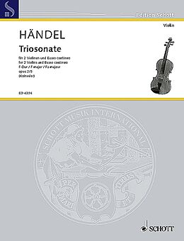 Georg Friedrich Händel Notenblätter Triosonate F-Dur op.2,5