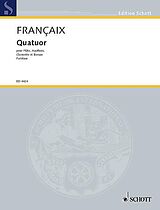 Jean Francaix Notenblätter Quartett