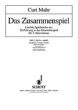 Curt Mahr Notenblätter Das Zusammenspiel Band 2