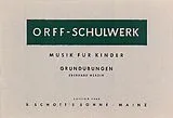 Eberhard Werdin Notenblätter Musik für Kinder - Grundübungen