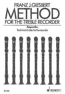 Franz Julius Giesbert Notenblätter Method for the Treble Recorder