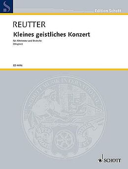 Hermann Reutter Notenblätter Kleines geistliches Konzert