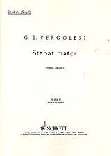 Giovanni Battista Pergolesi Notenblätter Stabat mater