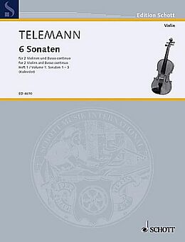 Georg Philipp Telemann Notenblätter 6 Sonaten Band 1 (Nr.1-3) für