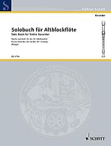  Notenblätter Solobuch für Alt-Blockflöte
