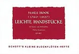 James Hook Notenblätter Leichte Handstücke