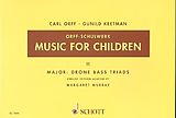 Carl Orff Notenblätter Music for Children vol.2