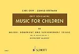 Carl Orff Notenblätter Music for Children vol.3