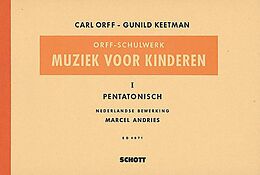 Carl Orff Notenblätter Muziek voor Kinderen Band 1