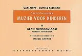Carl Orff Notenblätter Muziek voor Kinderen Band 2