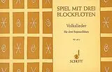  Notenblätter Spiel mit 3 Blockflöten