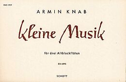 Armin Knab Notenblätter Kleine Musik