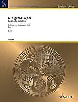  Notenblätter Die grosse Oper Band 1