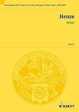 Hans Werner Henze Notenblätter Ariosi