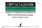 Karl Friedrich Abel Notenblätter Griechische Kinderlieder und Tänze Band 1