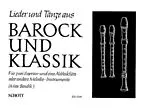  Notenblätter Lieder und Tänze aus Barock und Klassik