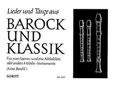  Notenblätter Lieder und Tänze aus Barock und Klassik