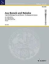  Notenblätter Aus Barock und Rokoko