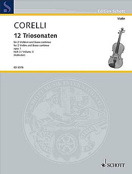 Arcangelo Corelli Notenblätter 12 Triosonaten op.1 Band 3 (Nr.7-9)