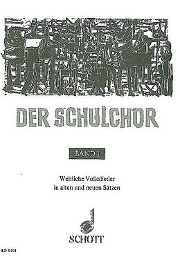  Notenblätter Der Schulchor Band 1 Chorsammlung