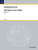 Paul Hindemith Notenblätter Wir bauen eine Stadt
