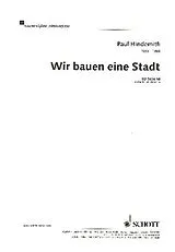 Paul Hindemith Notenblätter Wir bauen eine Stadt