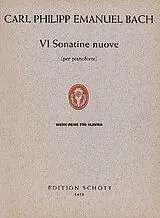 Carl Philipp Emanuel Bach Notenblätter VI Sonatine nuove WQ 63/6