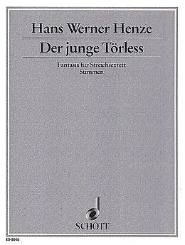 Hans Werner Henze Notenblätter Der junge Törless