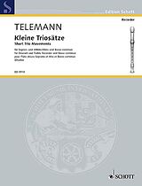 Georg Philipp Telemann Notenblätter Kleine Triosätze