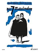 Kurt Weill Notenblätter Die sieben Todsünden