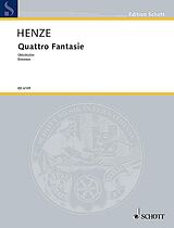 Hans Werner Henze Notenblätter Quattro Fantasie