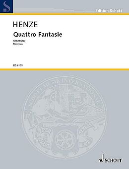 Hans Werner Henze Notenblätter Quattro Fantasie