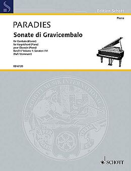 Pietro Domenico Paradisi Notenblätter Sonate di Gravicembalo Band 1