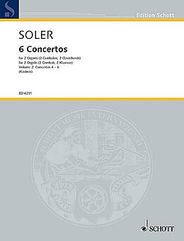 Antonio Soler Notenblätter VI Conciertos de dos Organos obligados Band 2