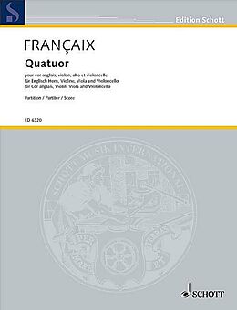 Jean Francaix Notenblätter Quartett