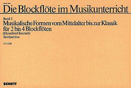  Notenblätter Die Blockflöte im Musikunterricht Band 2