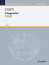 György Ligeti Notenblätter 6 Bagatellen