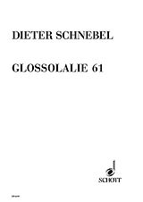 Dieter Schnebel Notenblätter Projekte-Glossolalie 61