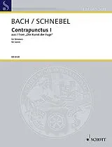 Dieter Schnebel Notenblätter Contrapunctus 1 aus der Kunst der Fuge