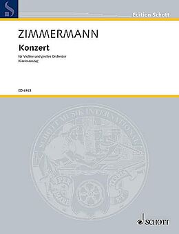 Bernd Alois Zimmermann Notenblätter Konzert