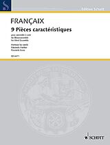 Jean Francaix Notenblätter 9 Pièces caractéristiques