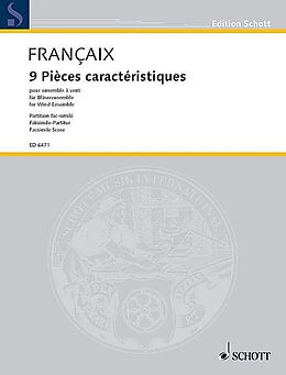 Jean Francaix Notenblätter 9 Pièces caractéristiques