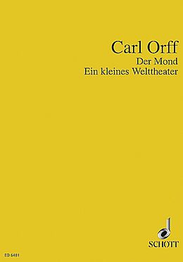 Carl Orff Notenblätter Der Mond