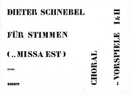Dieter Schnebel Notenblätter Missa est
