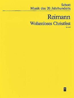 Aribert Reimann Notenblätter Wolkenloses Christfest
