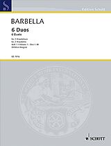 Emanuele Barbella Notenblätter Sechs Duos Heft 1