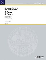 Emanuele Barbella Notenblätter Sechs Duos Heft 2