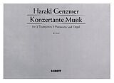 Harald Genzmer Notenblätter Konzertante Musik GeWV 420