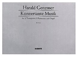 Harald Genzmer Notenblätter Konzertante Musik GeWV 420