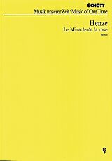 Hans Werner Henze Notenblätter Le Miracle de la Rose